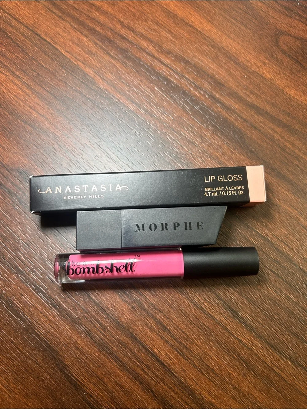 Morphe and Anastasia Lip Bundle: Bombshell Bright Pink Lip Gloss